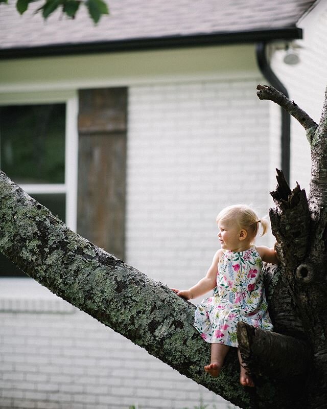 Big sister sitting in a tree... swipe to see little sister 💕