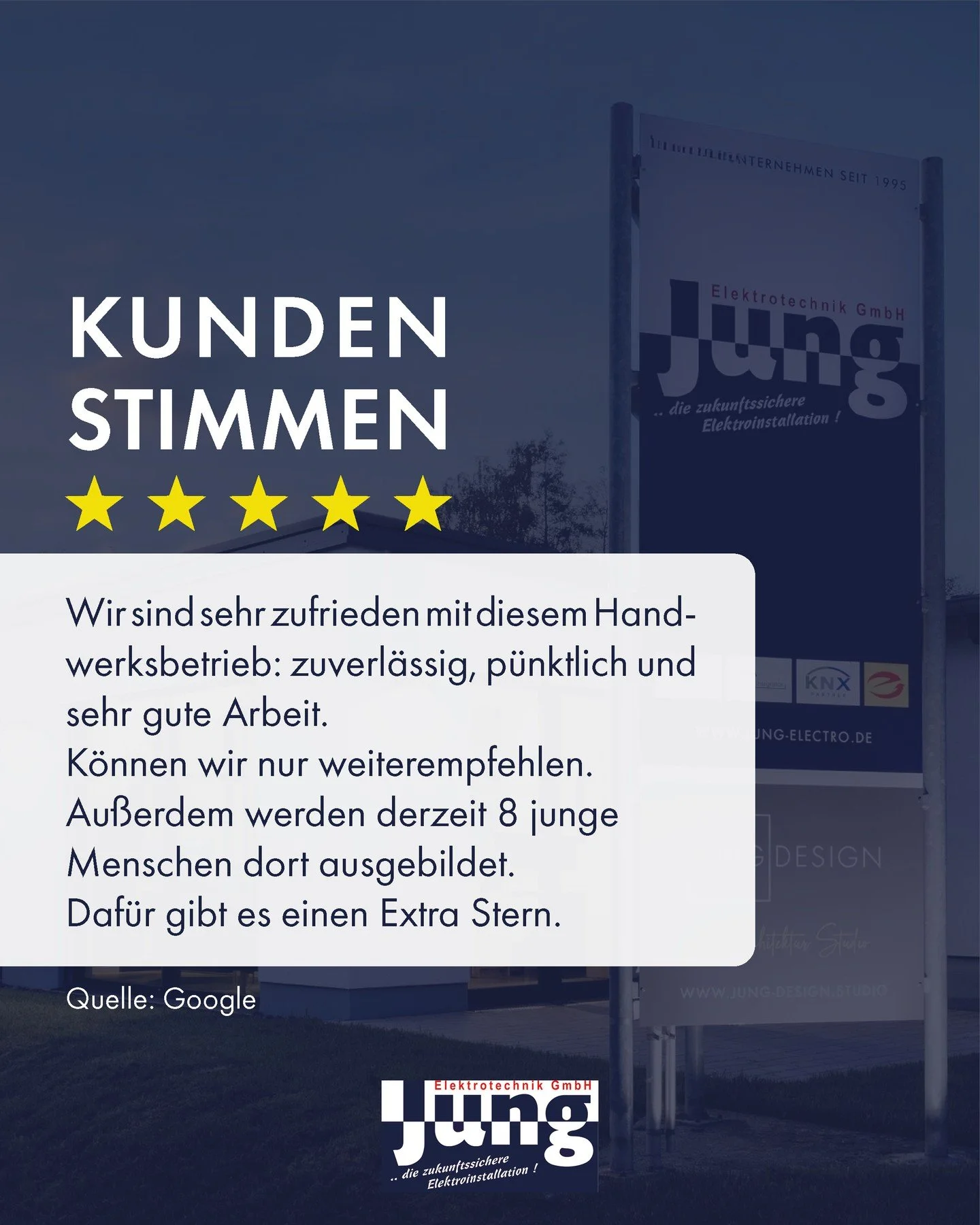 Vielen Dank f&uuml;r das tolle Feedback und die Weiterempfehlung! 🙌⁠
⁠
Solche Bewertungen motivieren uns jeden Tag aufs Neue 😊 Und dass sogar unsere Azubis einen Extra-Stern bekommen &ndash; das freut uns ganz besonders! 🌟⁠
⁠
Danke f&uuml;r euer V