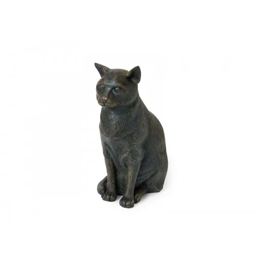 CASCA-BRZ Deze mooie zittende kat urn geeft u een hele mooie herinnering aan uw geliefd huisdier. Dit exclusieve door Petributes vervaardigde beeld word in hars gegoten en met de hand afgemaakt met een antiek bronzen finish. De urn bevat een memory capsule waarin u een aandenken kunt bewaren zoals een naamplaatje of foto. CASCA-BRZ € 85,00 / 2500 CC