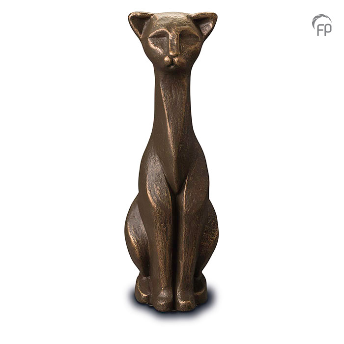 UGK 208 Keramische dieren art urn met bronzen afwerking. Elke Geert Kunen urn is uniek en wordt op bestelling gemaakt. Daarom zit er op deze producten een levertijd van 3 à 4 weken. UGK 208 € 179,00 / 0.70 L / H 30 CM