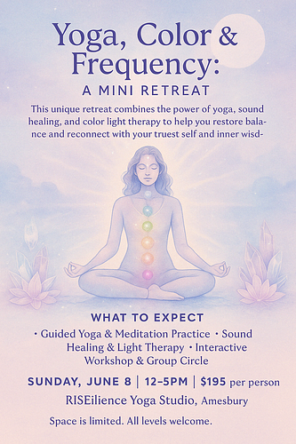 Yoga, Color, and Frequency: A Mini Retreat