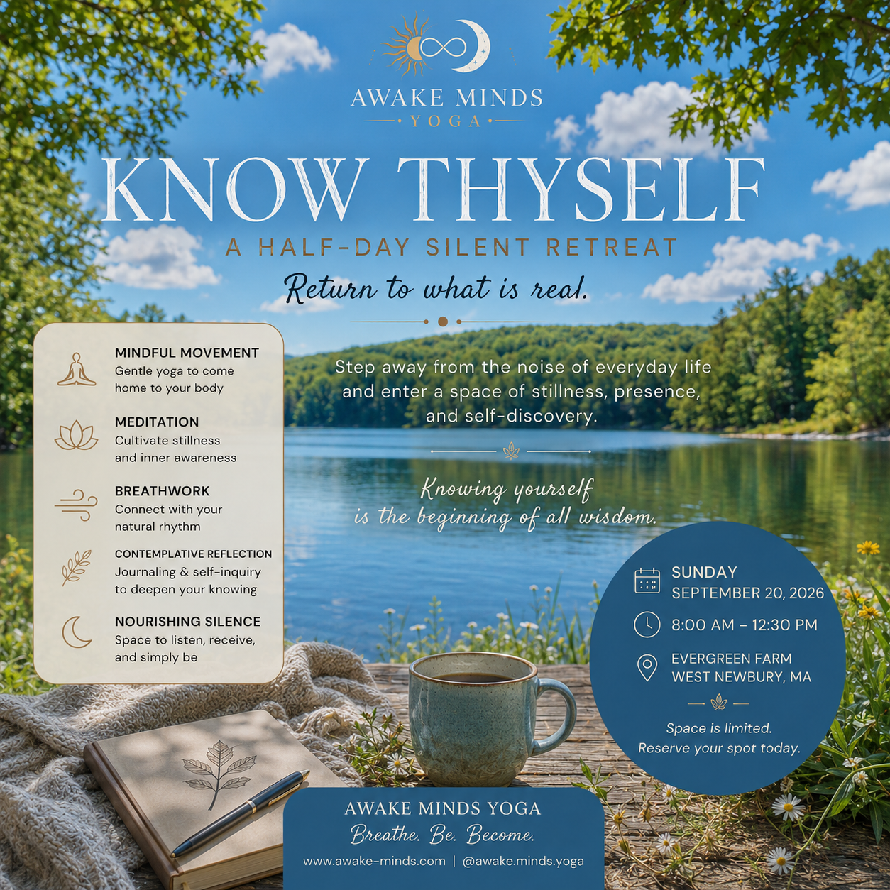 Know Thyself: A Half-Day Yoga & Meditation Silent Retreat