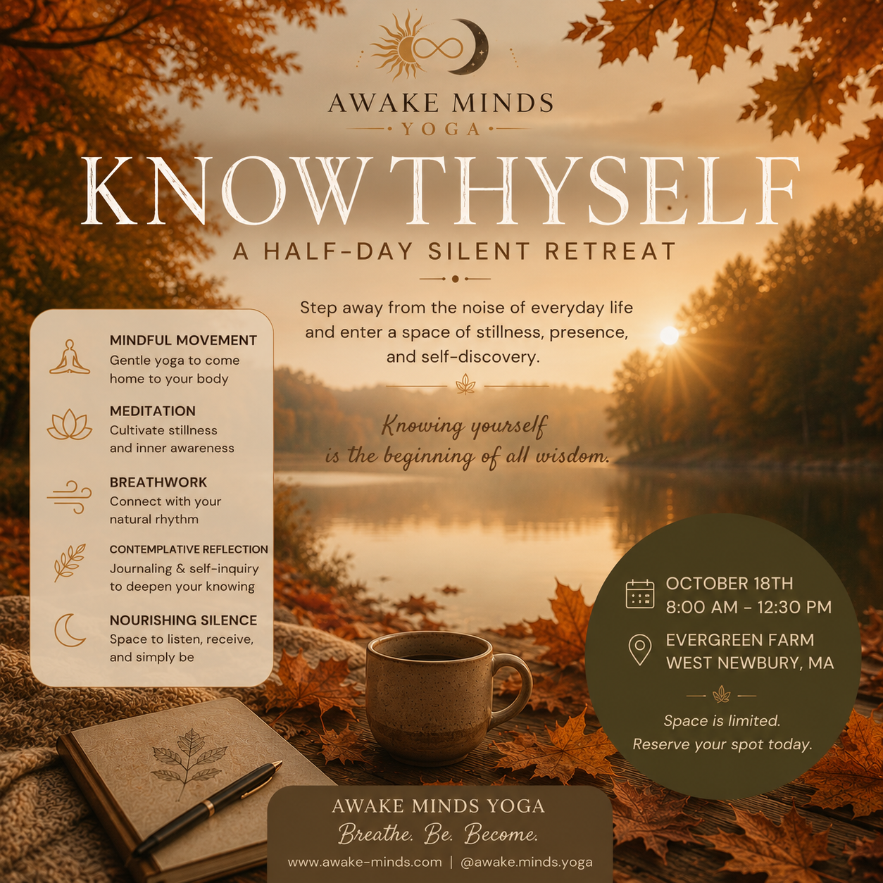 Know Thyself: A Half-Day Yoga & Meditation Silent Retreat