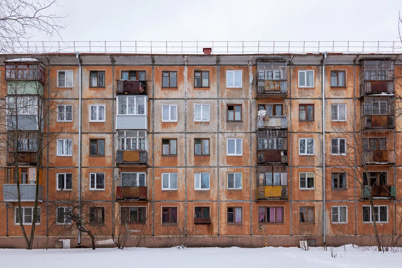 Soviet-style apartments. Cherepovets, Russia.