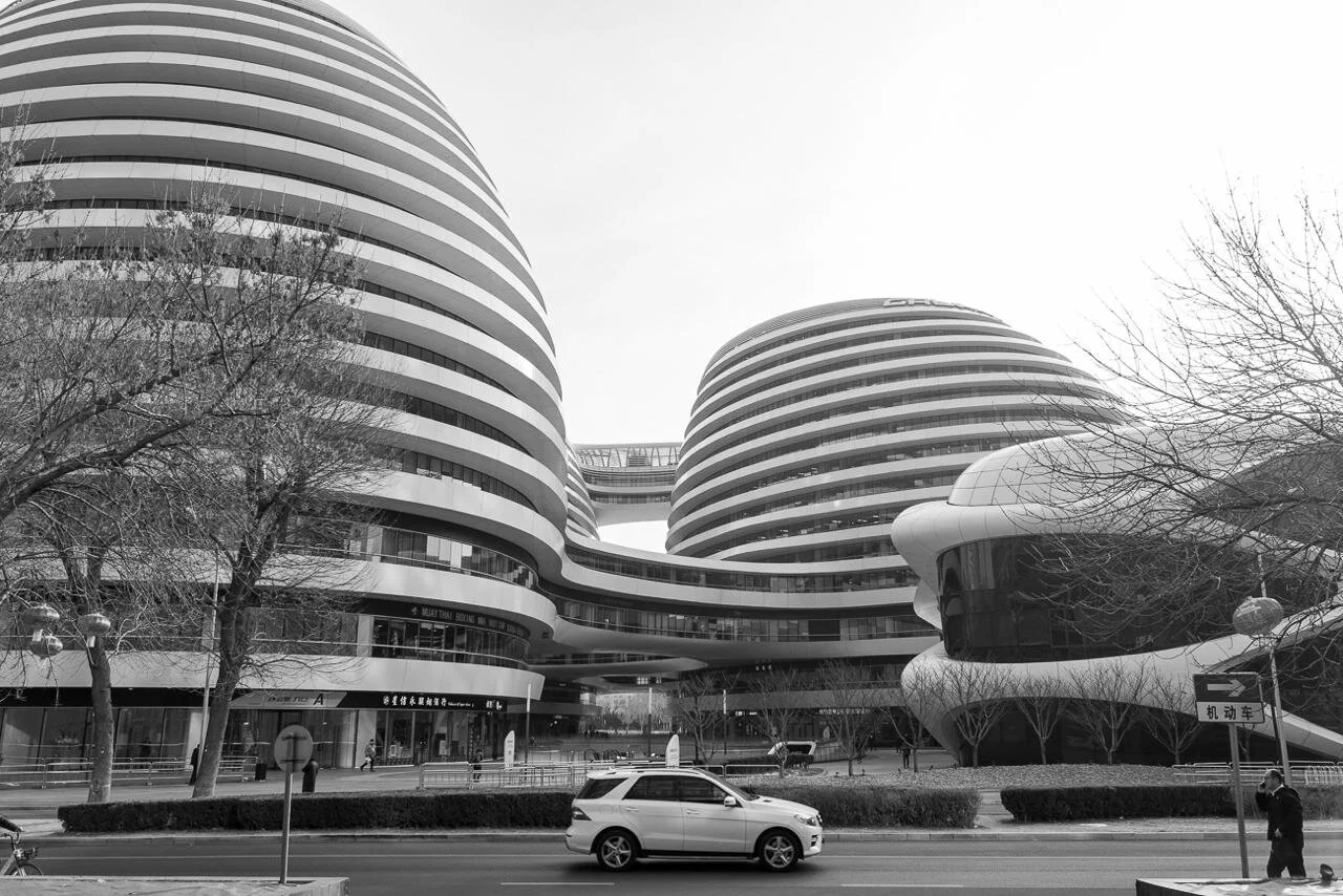 Zaha Hadid’s Galaxy SOHO. Beijing, China.