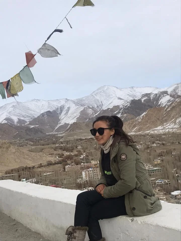 Ladakh goaltender and ambassador Dorjay Dolma.
