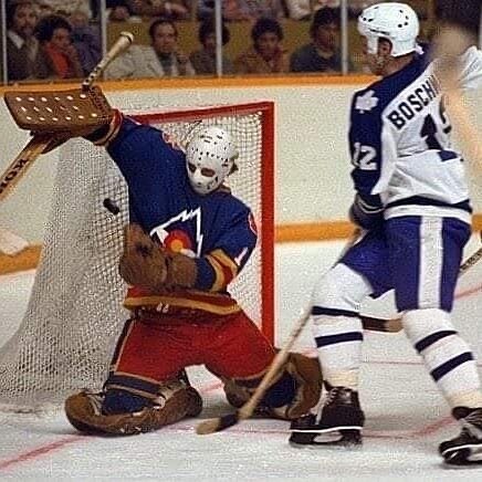 #repost @vintagegoaliemasks
・・・
#vintagegoaliemasks Hardy Astrom. #colorado what comes to mind when you think of this #goalie ? #icehockey