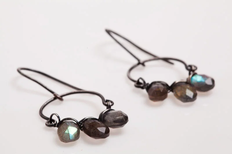 Copy of Ama Gemstone Earrings, Forge and Fire