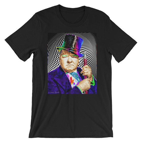 WC Fields Pop Art by Monique Layzell Short-Sleeve Unisex T-Shirt 018PFL