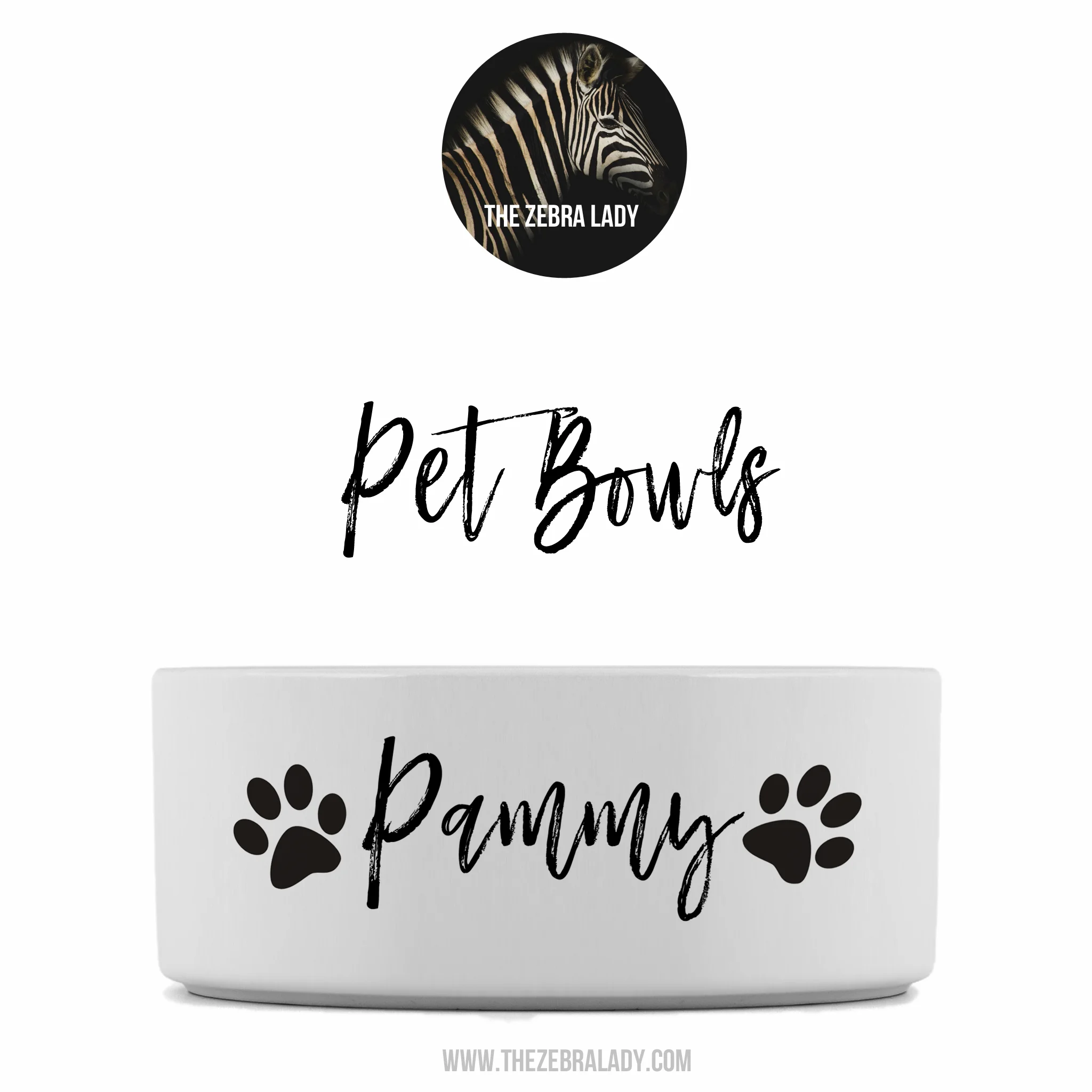 Paws Personalized Pet Bowl 
