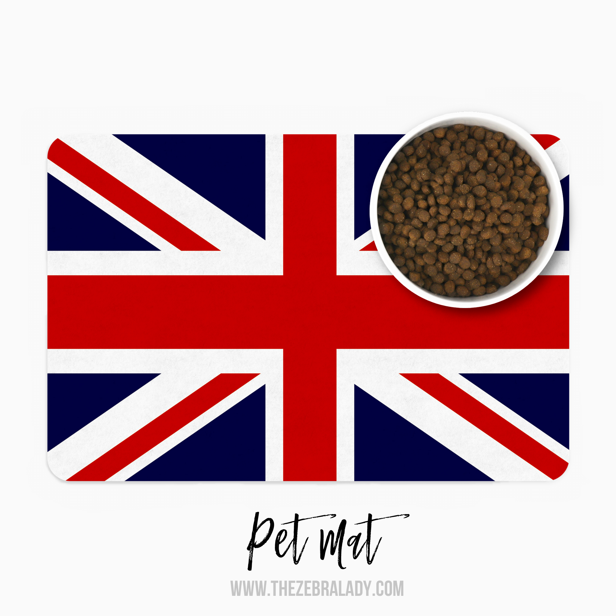 Union Jack Flag Pet Mat Dog or Cat