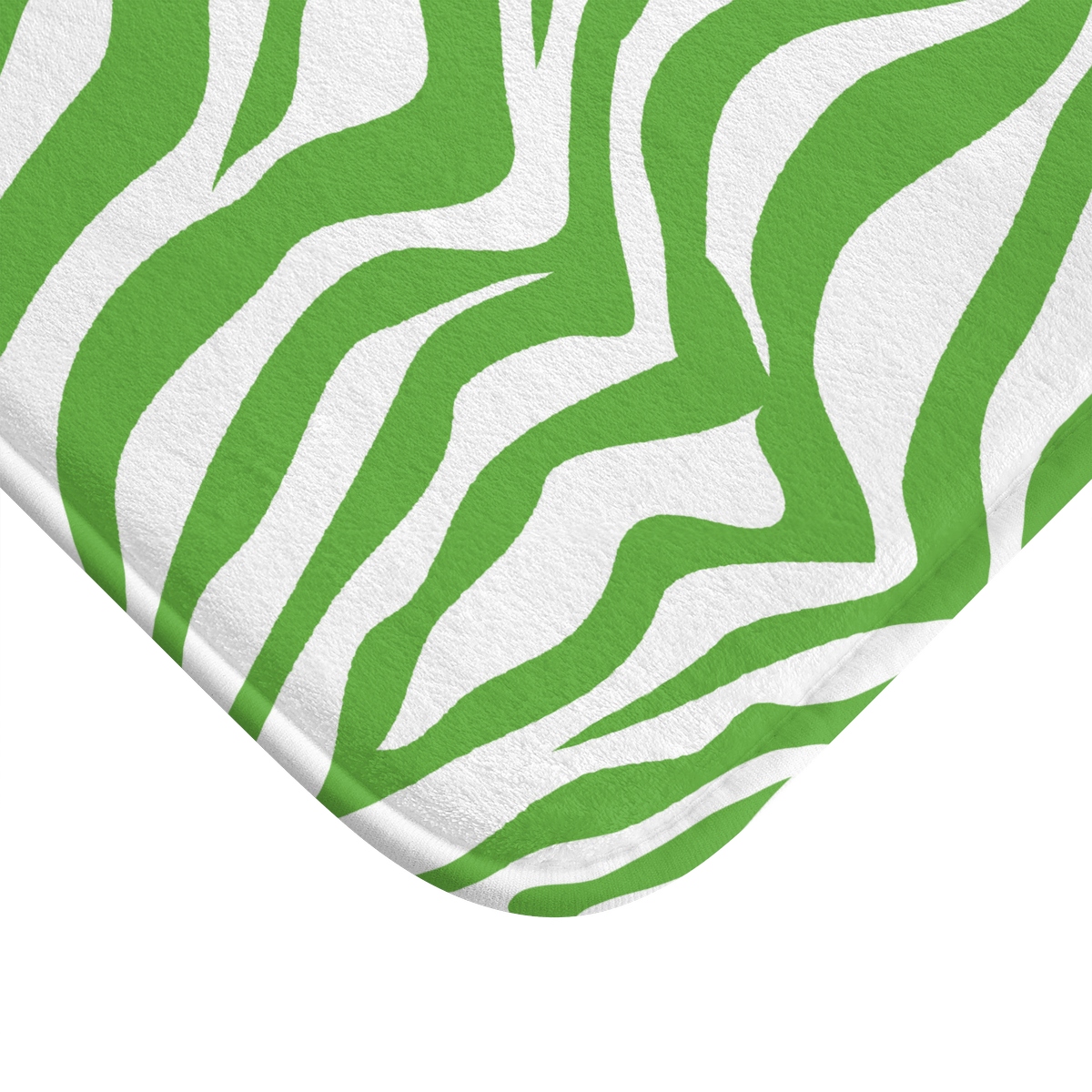 Green Zebra Bath Mat