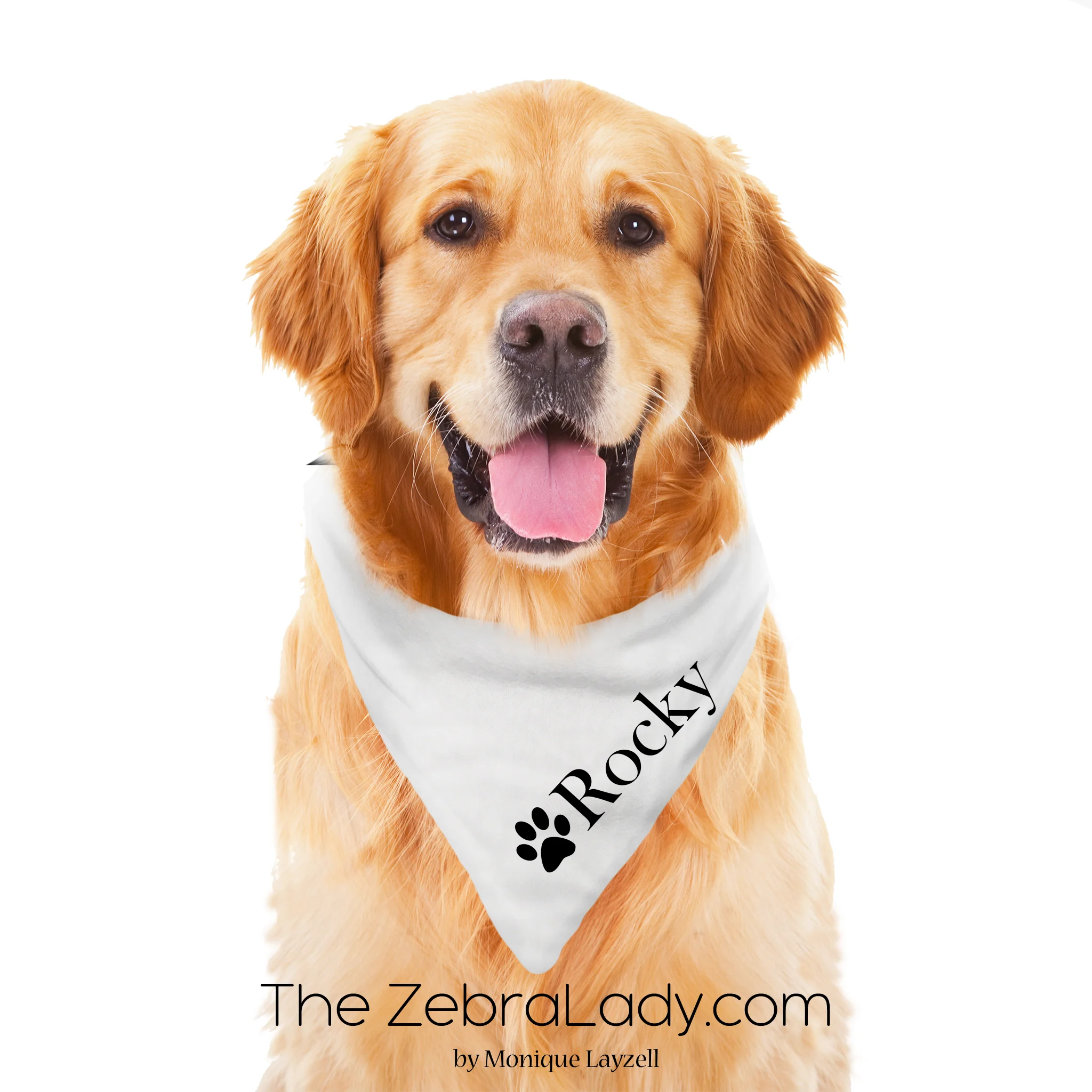 Custom Personalize Pet Name Bandana