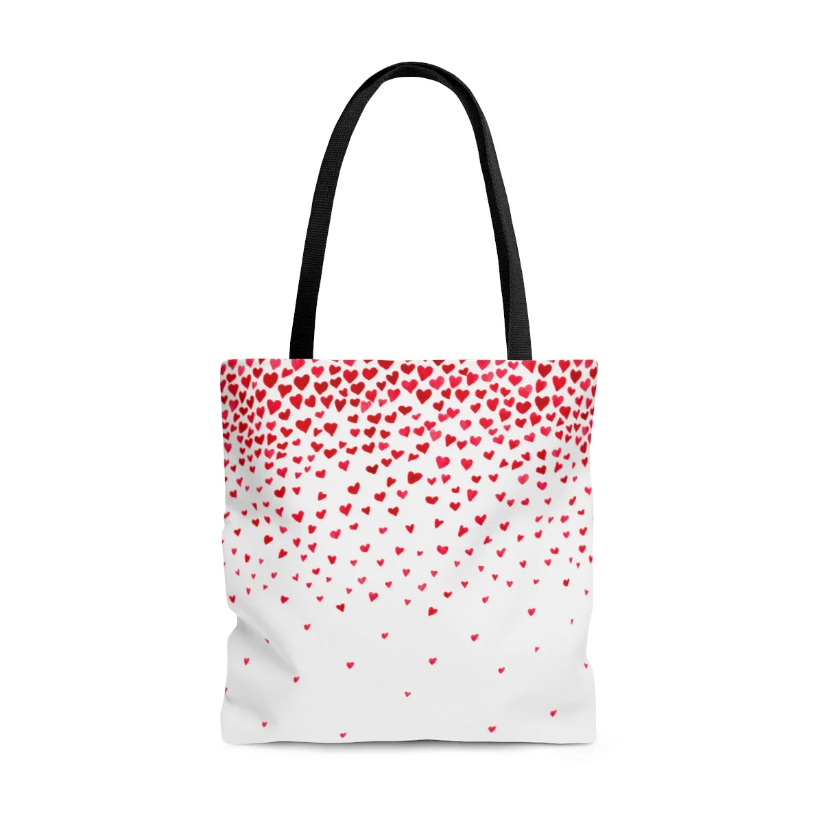 My Little Hearts Black Handle Tote Bag