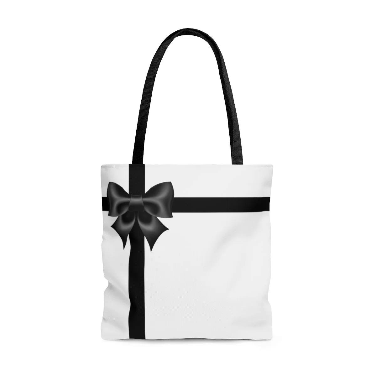 Black Bow Gift Box Tote Bag