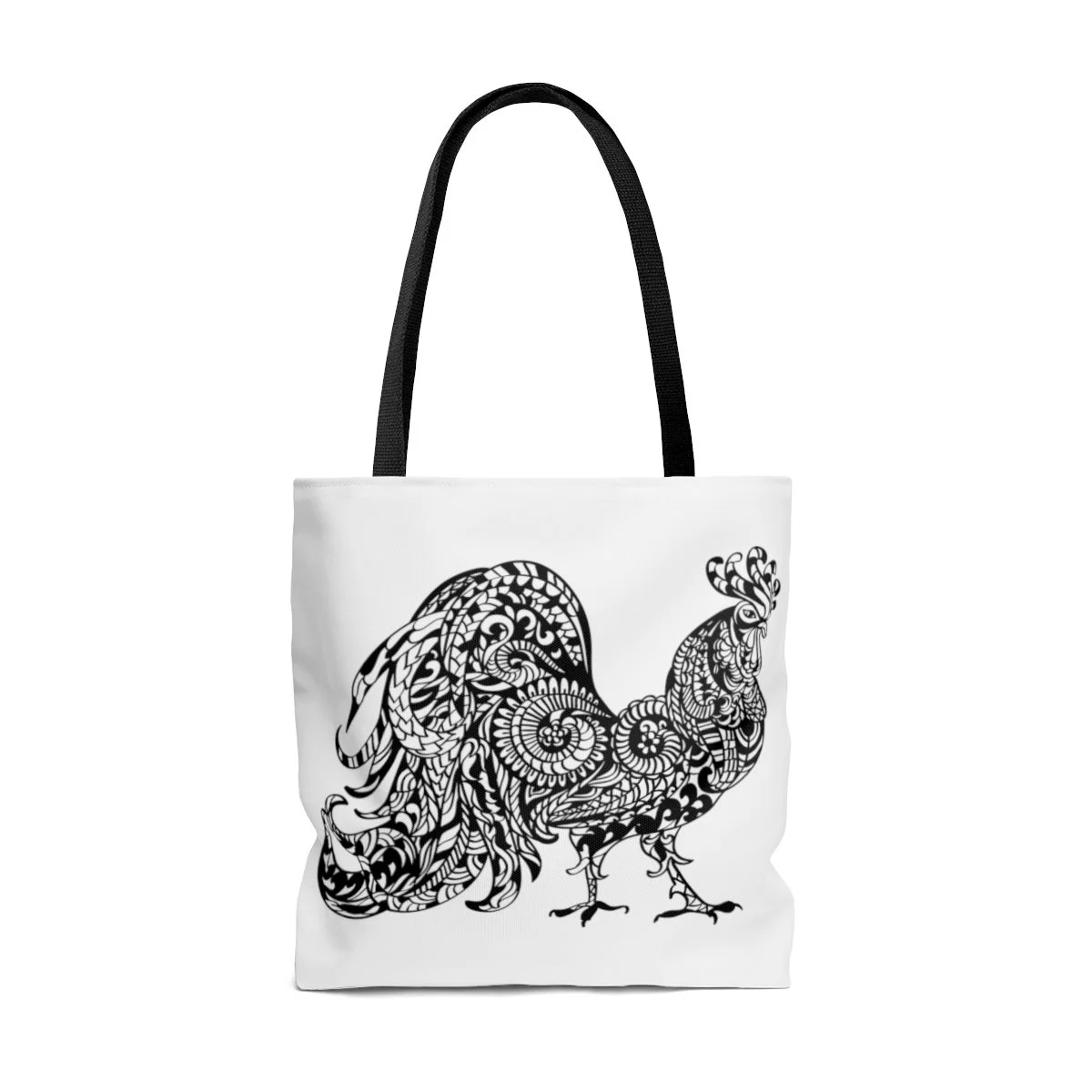  Mandala Roster Tote bag with Black Straps