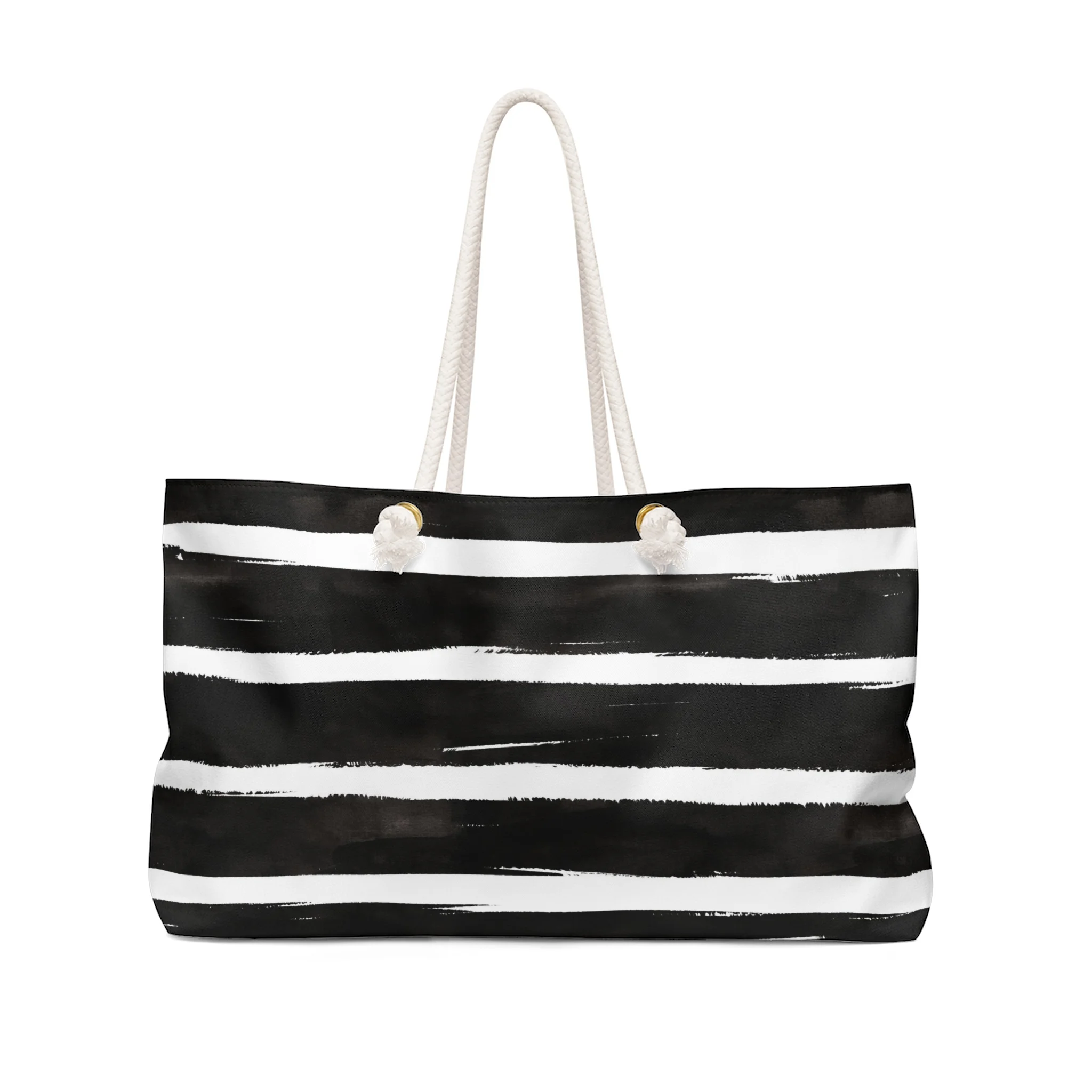 Weekender Tote Rope Handle Tote Bags — THE ZEBRA LADY Weekender Tote Rope Handle Tote Bags — THE ZEBRA LADY
