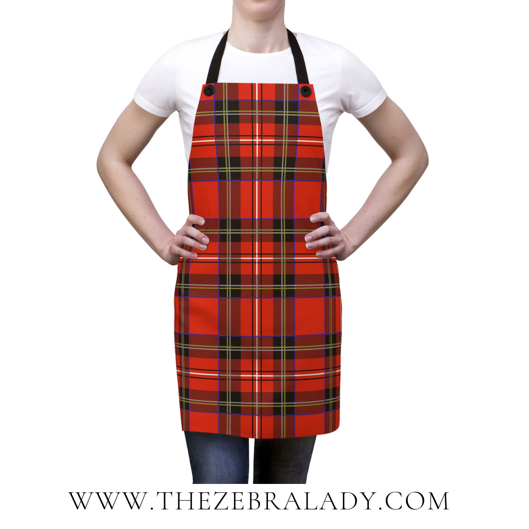 Red Plaid Tartan Fashion Apron