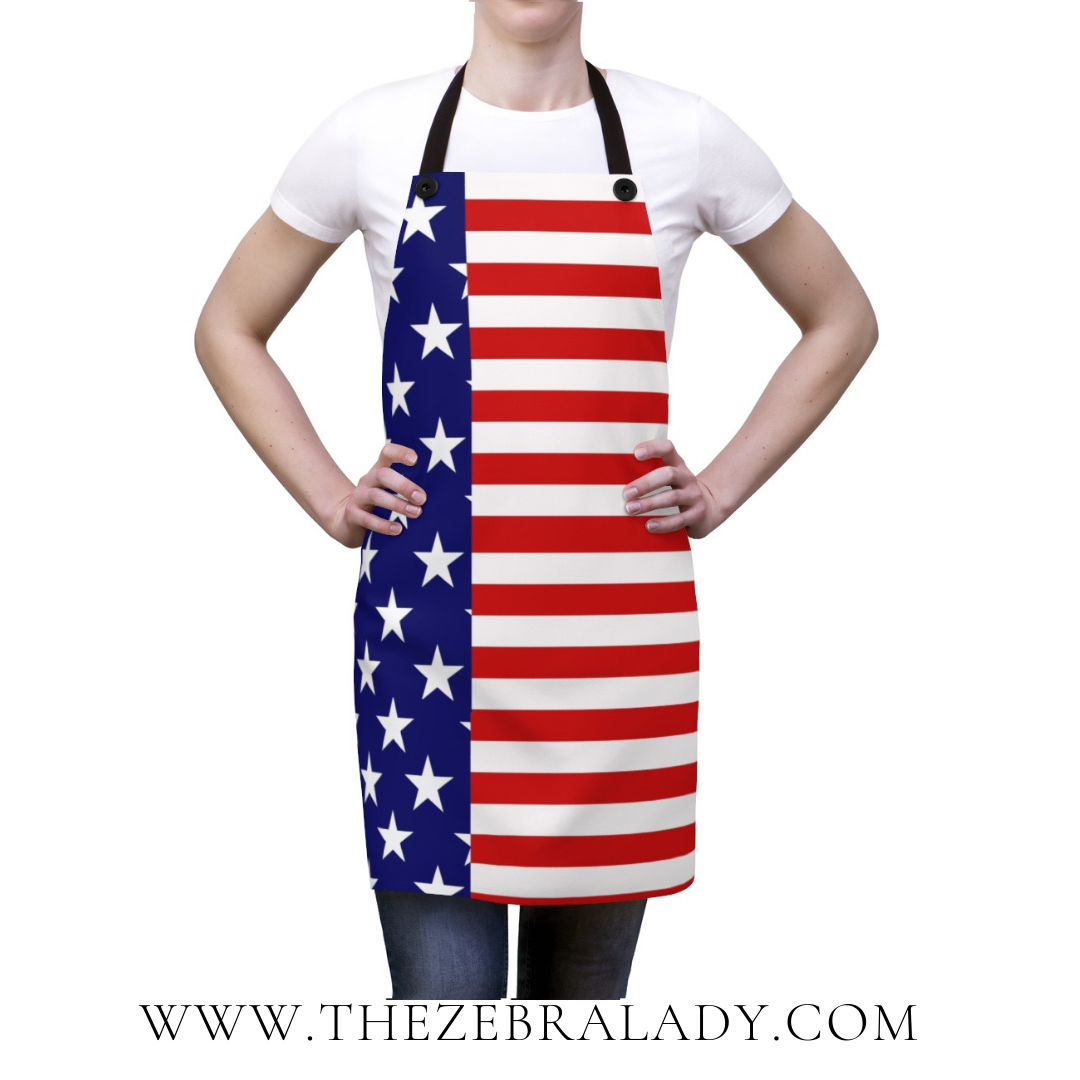 US Flag Stars &amp; Stripe Apron