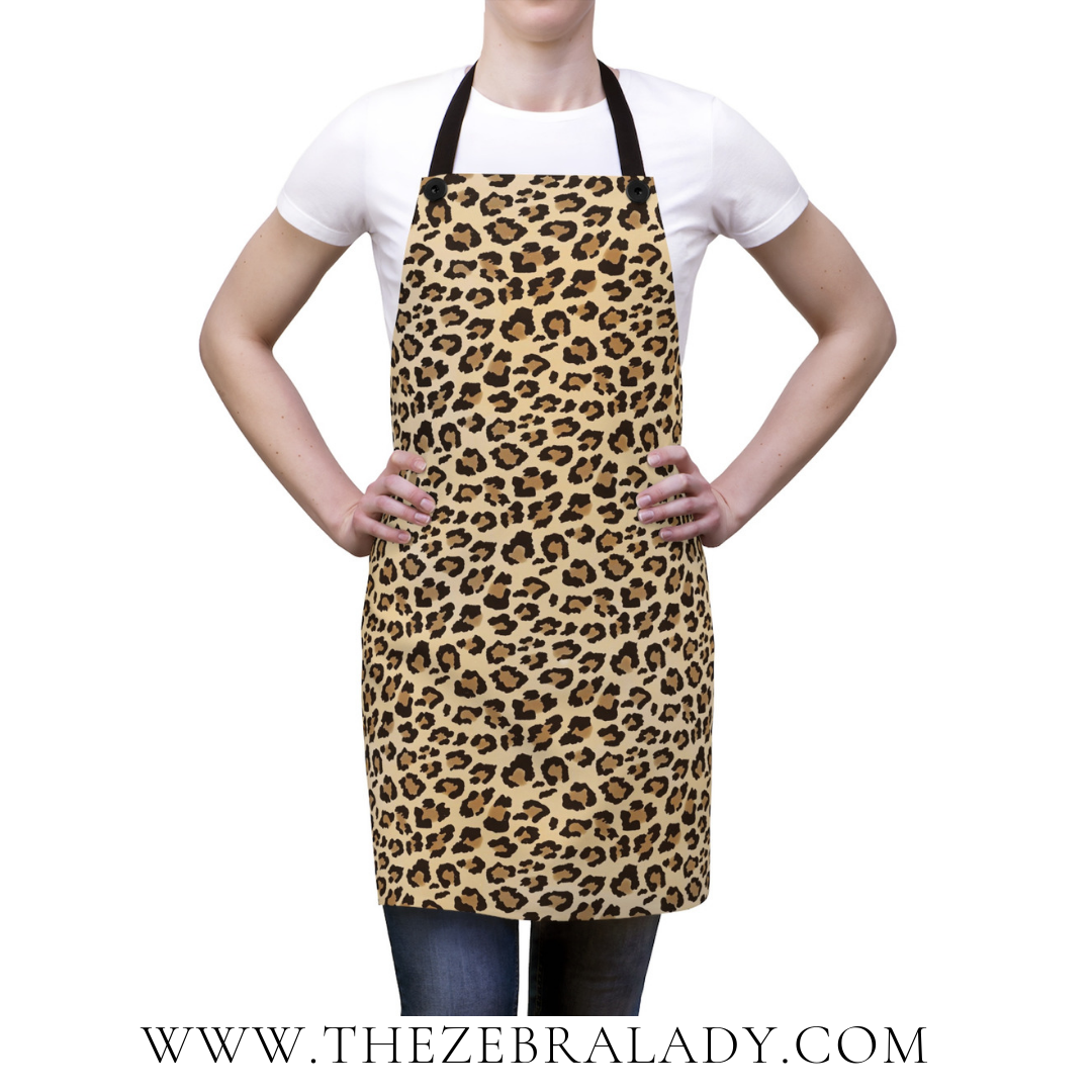 Leopard Print Apron