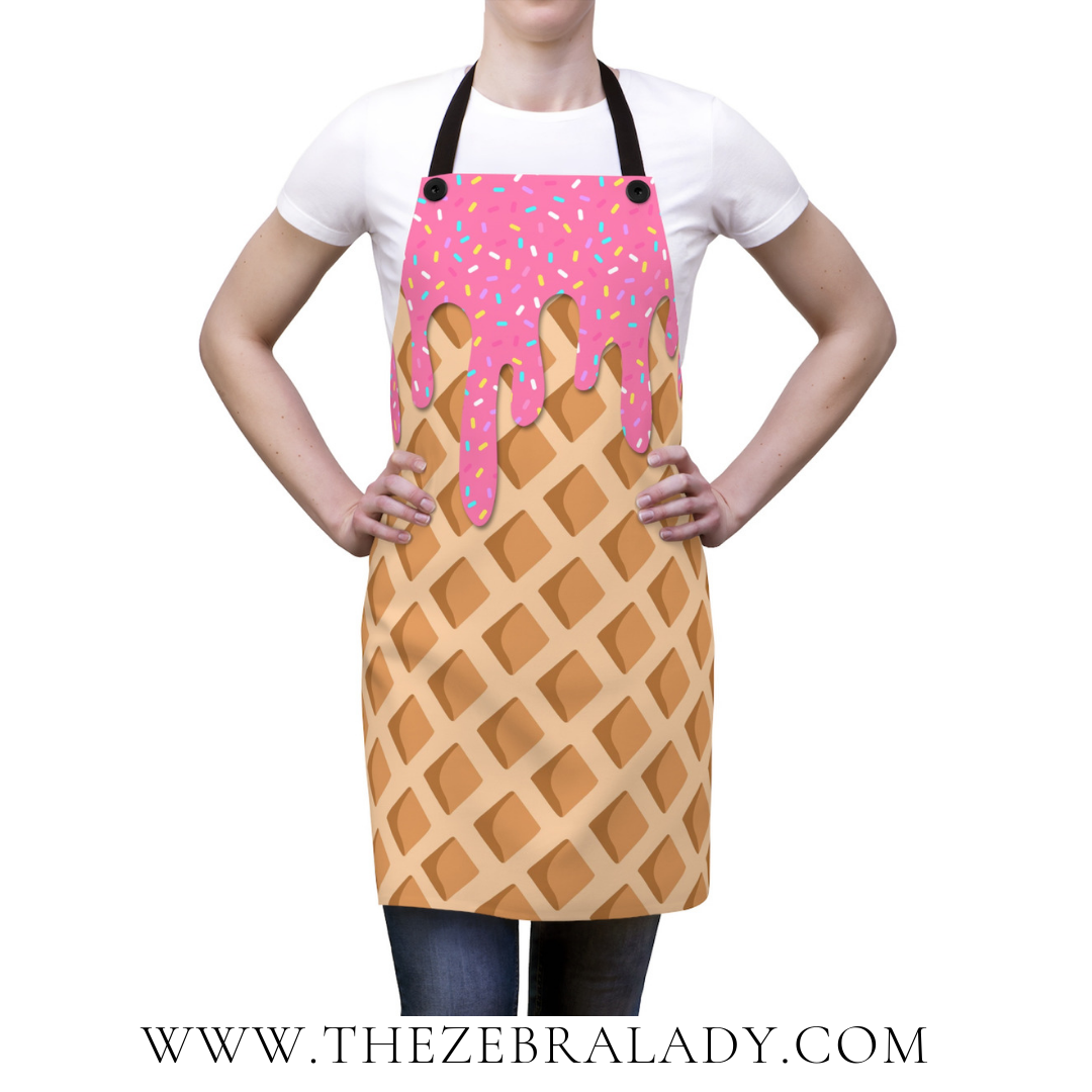 Waffle Ice  Cream Melt Apron
