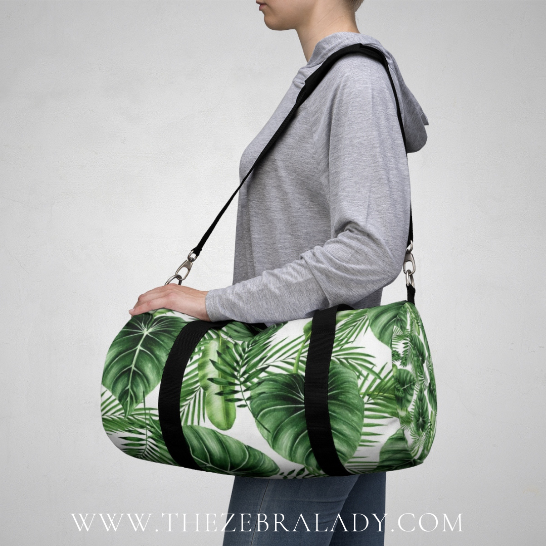 Tropical Palm Leaf Duffel or Duffle Bag