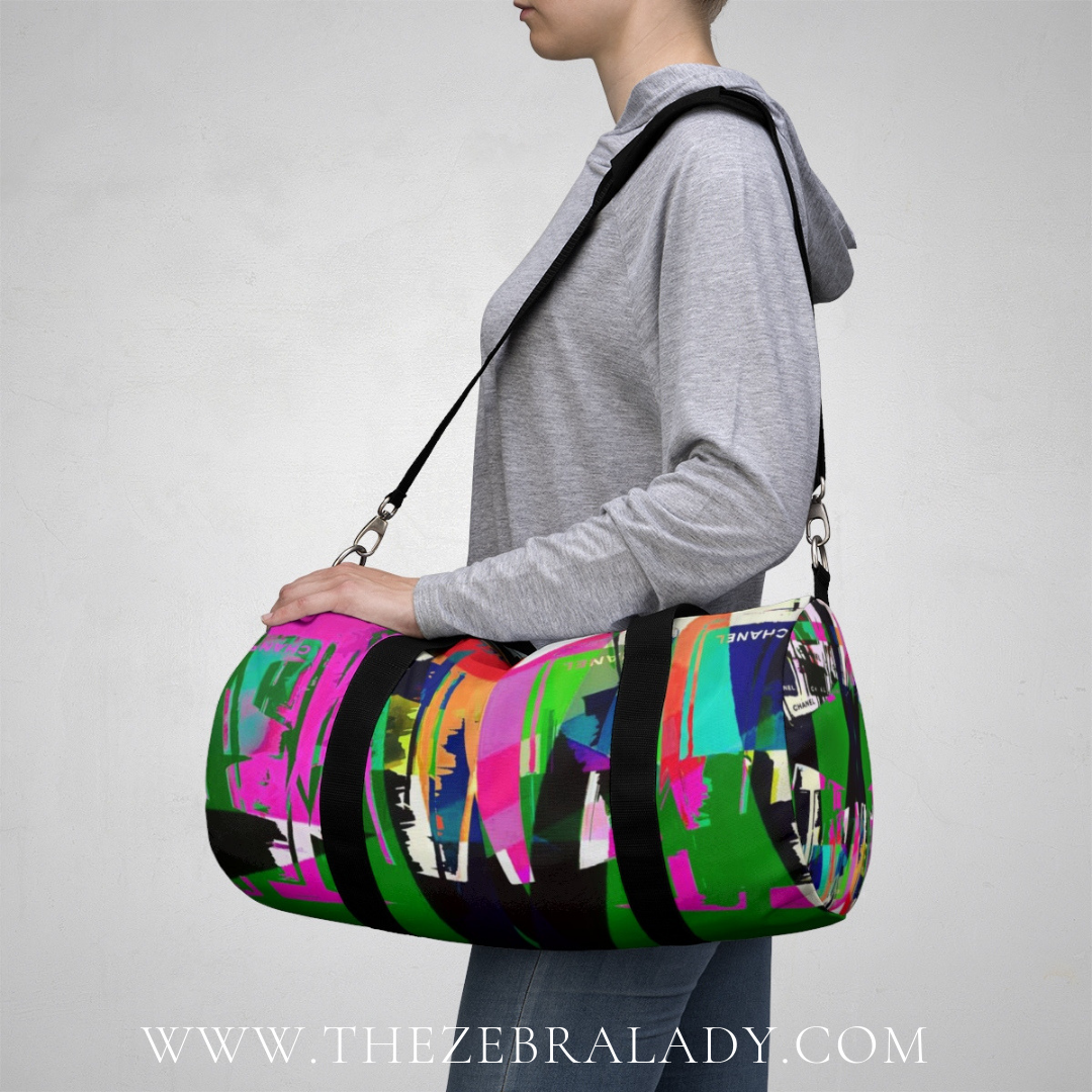 Chanel Pop Art Print Duffel or Duffle Bag