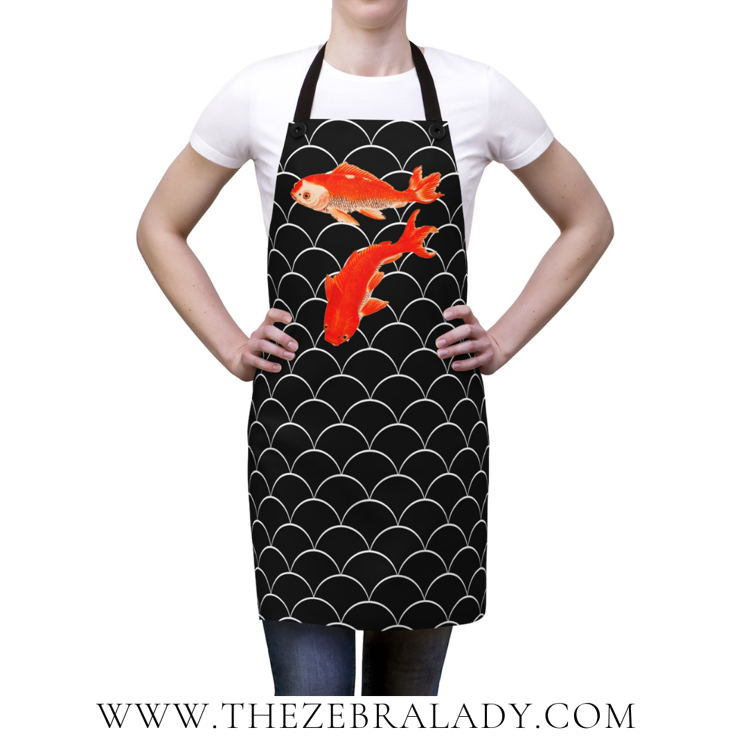 Gold Koi Scale Apron