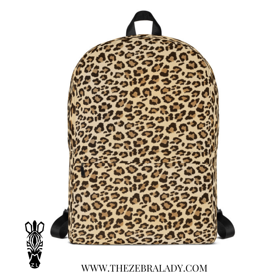 Leopard tan Backpack