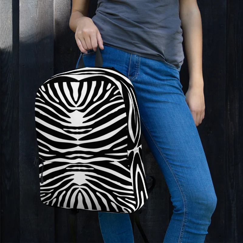 Fashion Zebra Backpack — THE ZEBRA LADY display picture 1