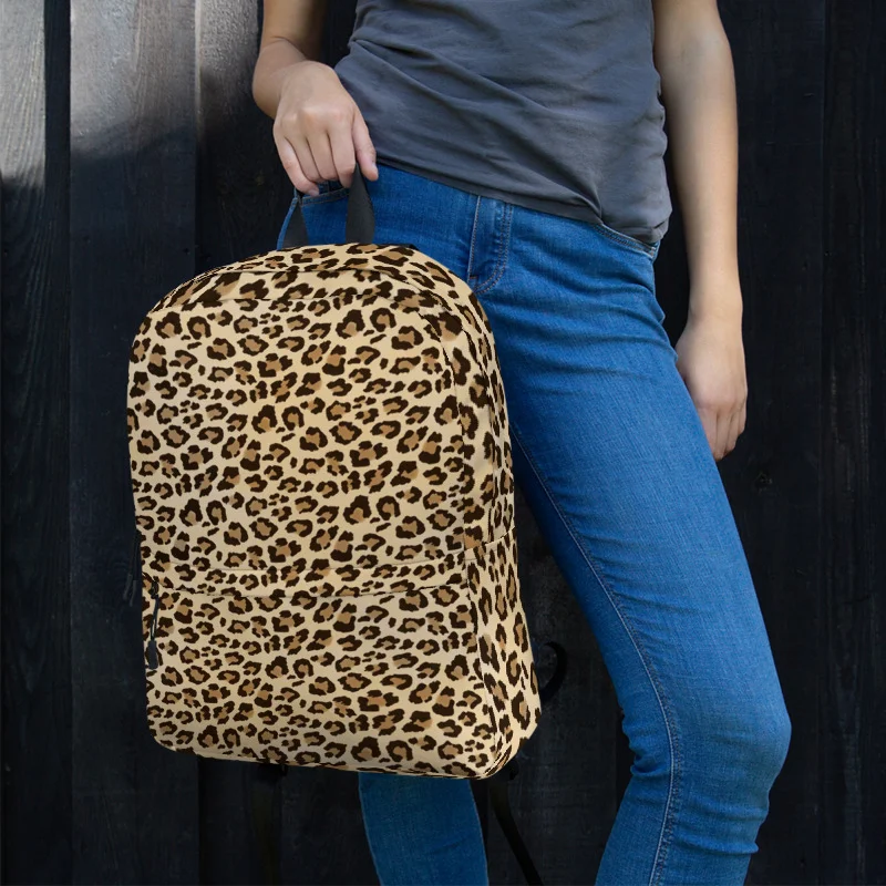 Leopard tan Backpack