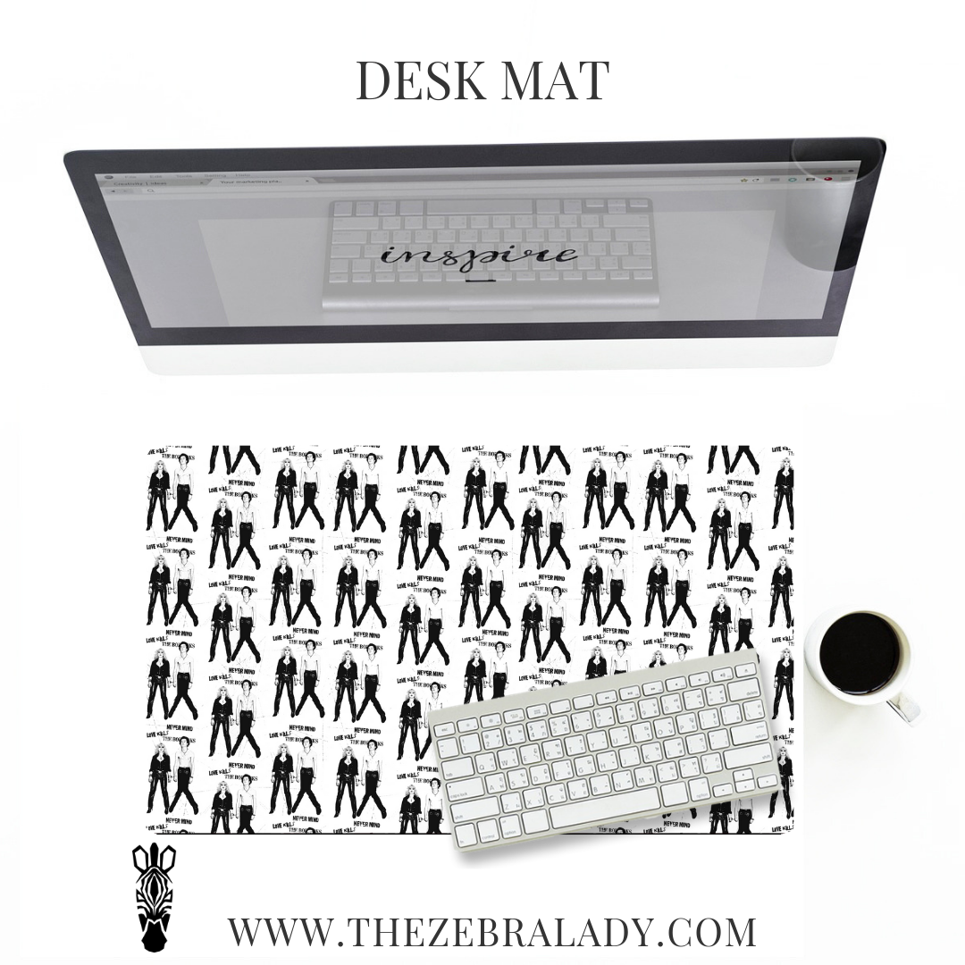 Sid Nancy Punk Desk Mat Pad Size's  18x12 or 24x14
