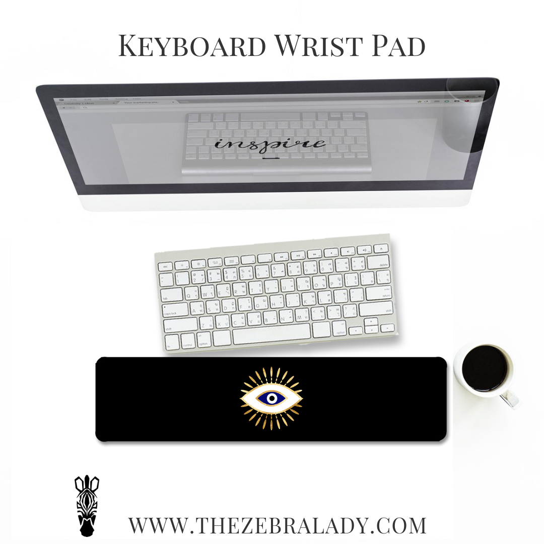 Evil Eye Blue Keyboard Wrist Pad