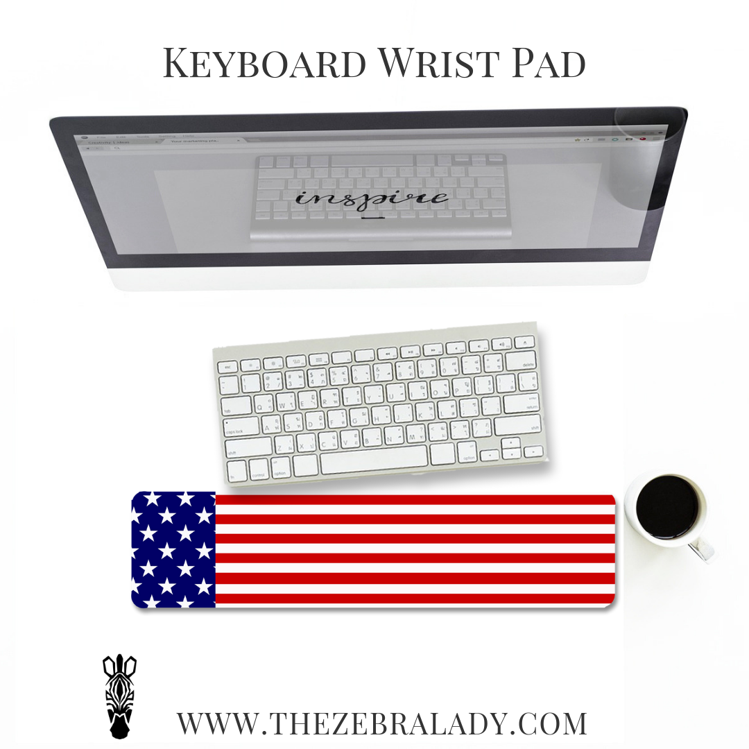 US Flag Keyboard Wrist Pad