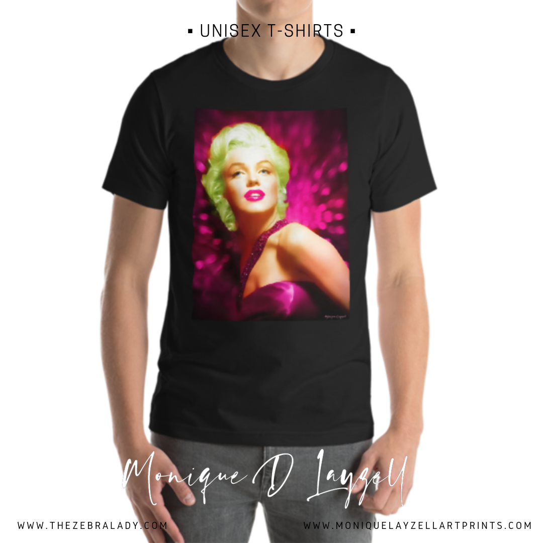 Pink Monroe Pop Art Unisex T-Shirt