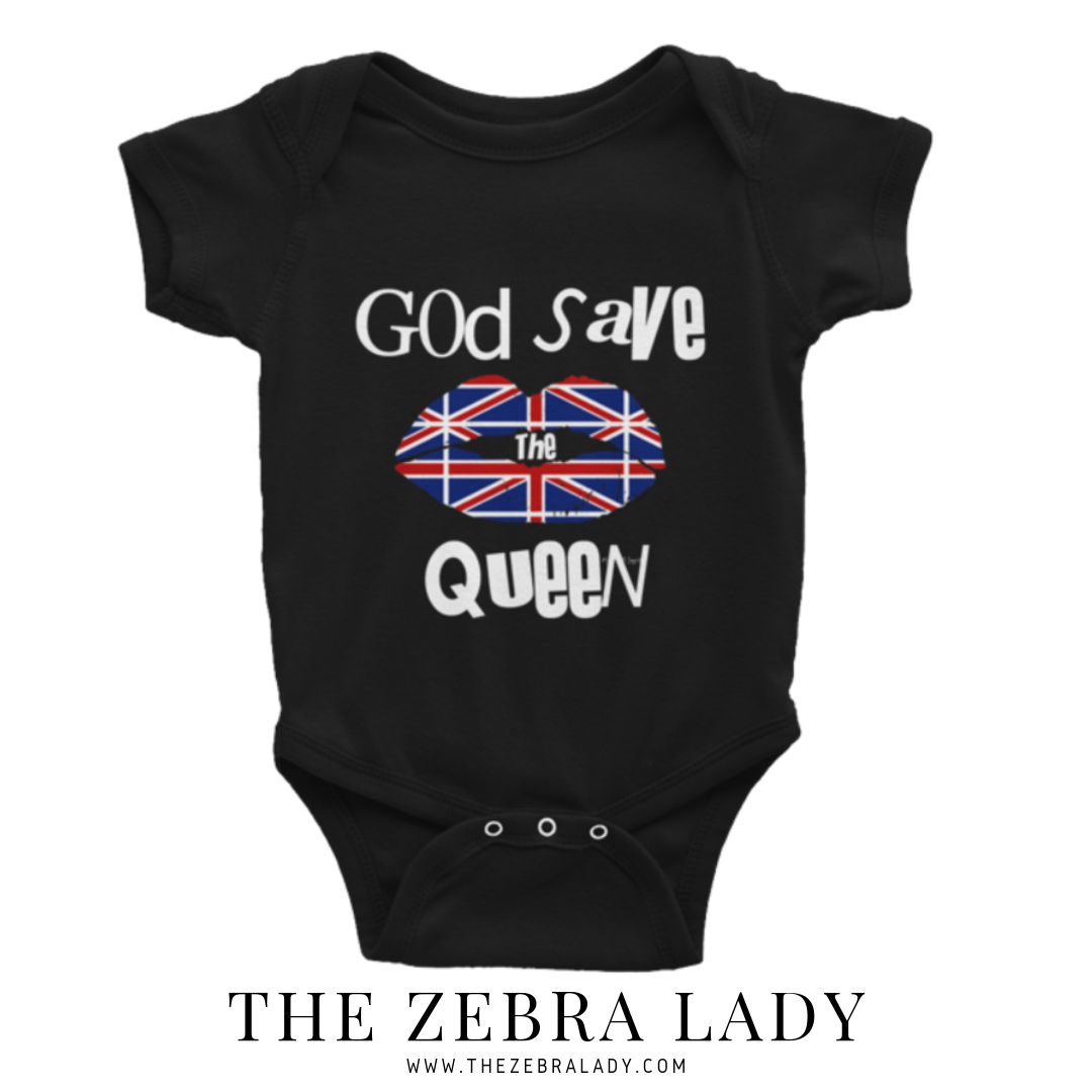 God Save The Queen Lip Baby Bodysuit