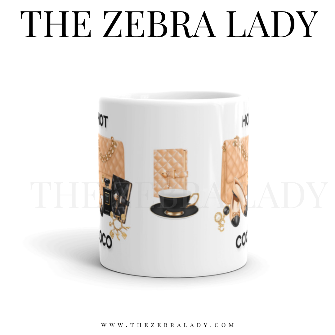 Tan Fashion Chic Hot COCO Mug 11oz — THE ZEBRA LADY