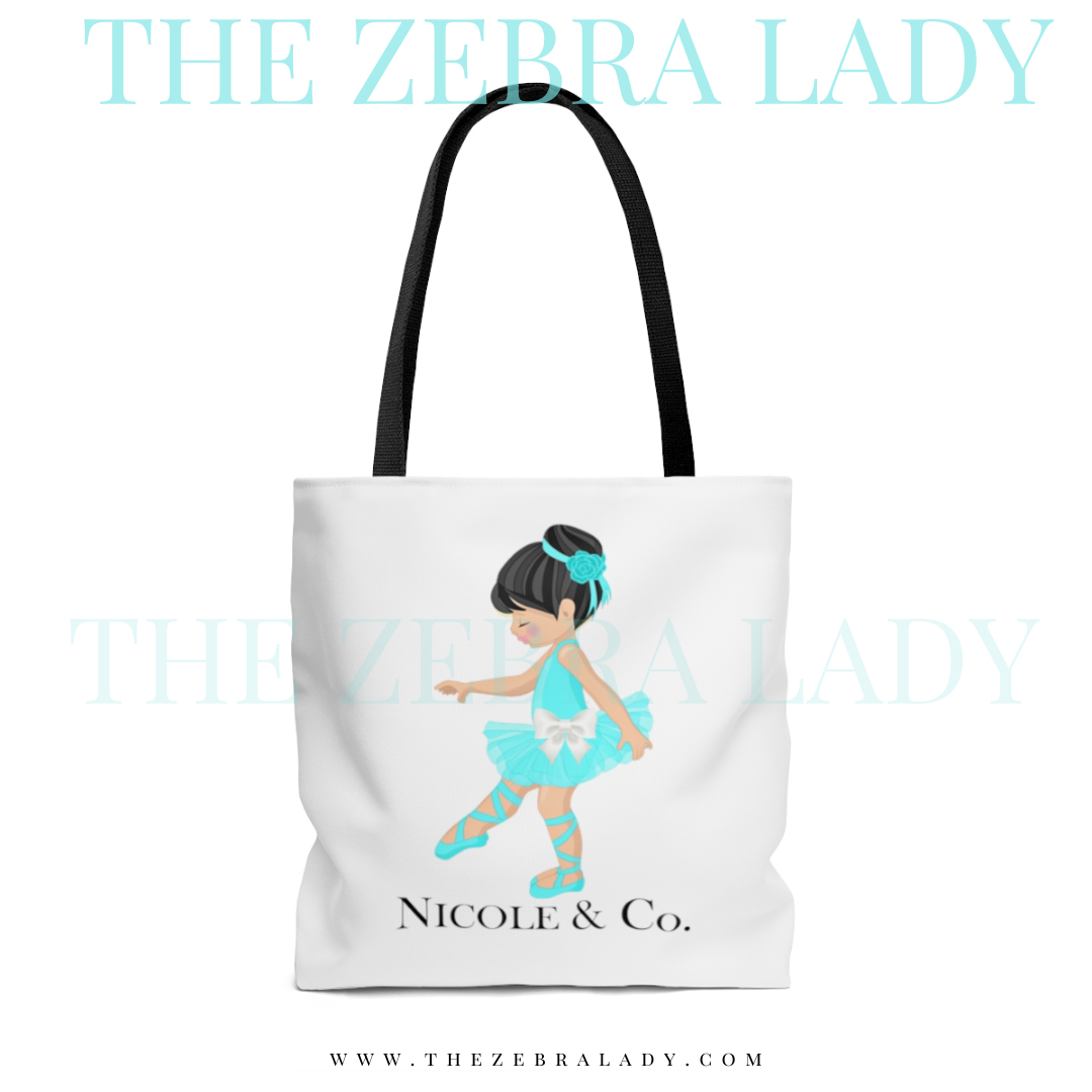 Breakfast at Tiffany Ballet Girl Dance Tote Bag — THE ZEBRA LADY