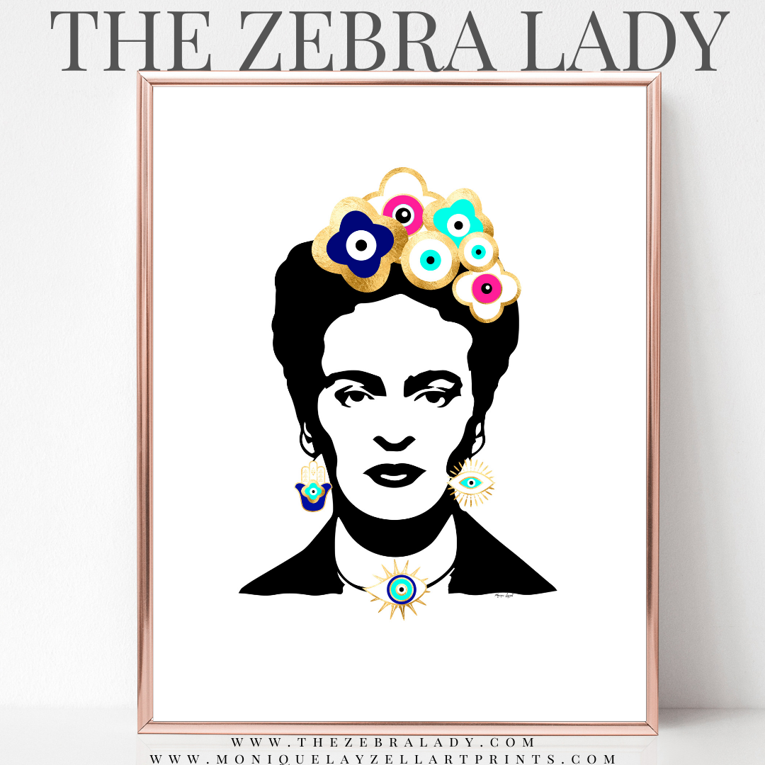 Frida Zen Evil Eye Poster Art