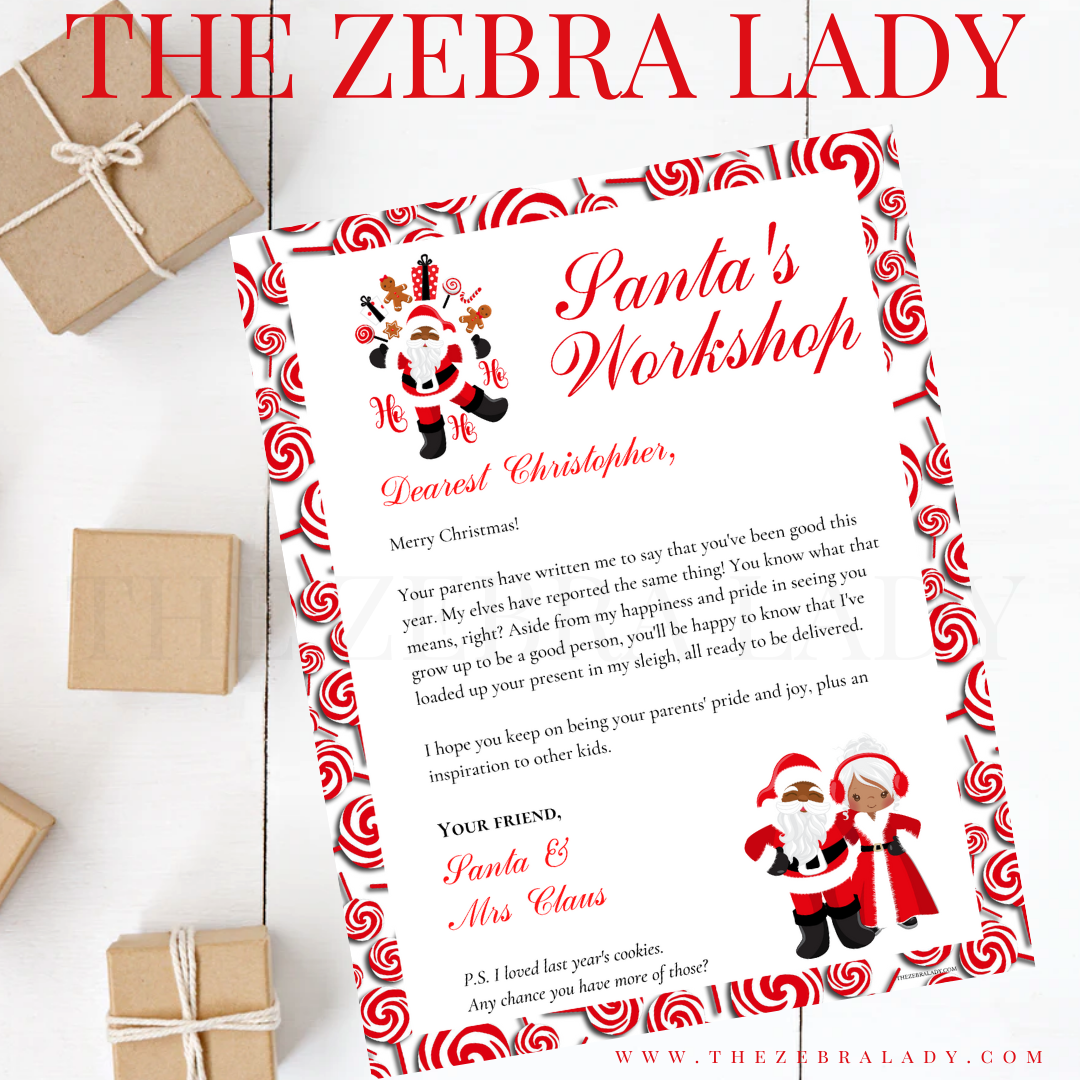 Christmas Letter from Santa &amp; Mrs Claus Printable 