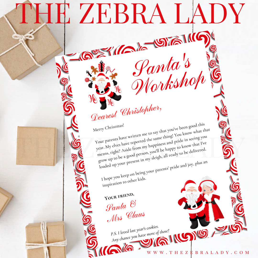 Christmas Letter from Santa &amp; Mrs Claus Printable 