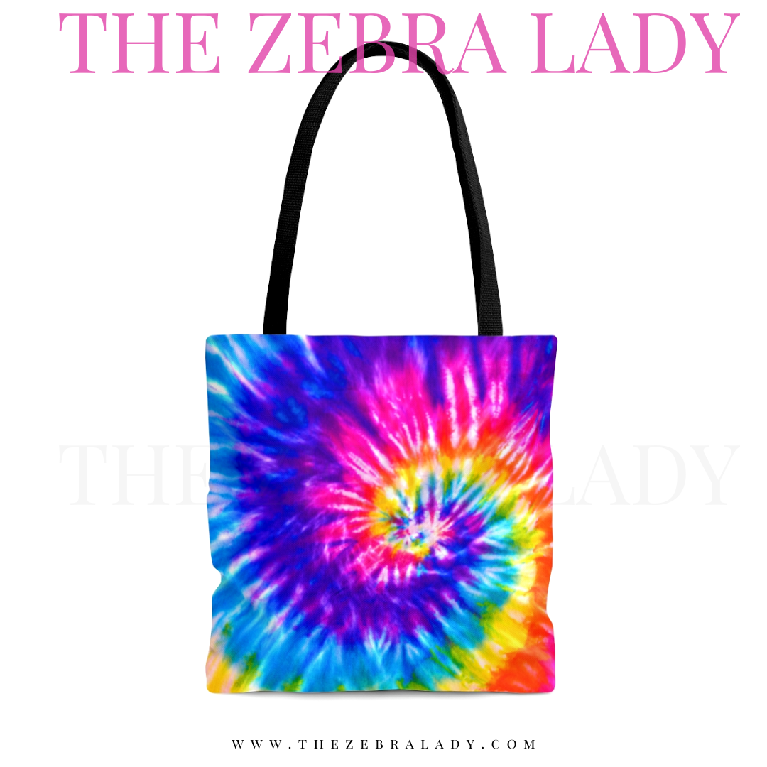Groovy Tie Dye Tote Bag