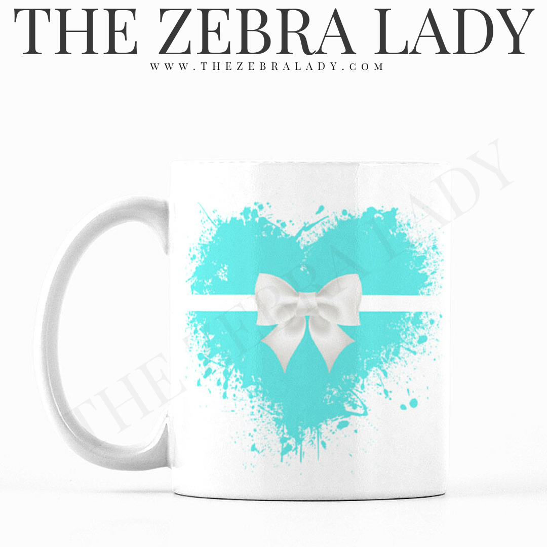 Fashion Aqua Breakfast at Tiffany's Splash Heart 11oz