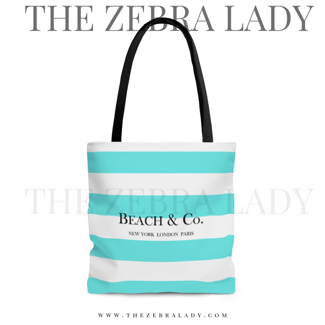 Beach &amp; Co Breakfast at Tiffany's Gift tote bag 3 Sizes