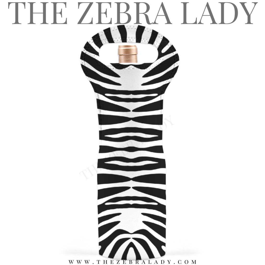 Fashion Zebra Wine Tote