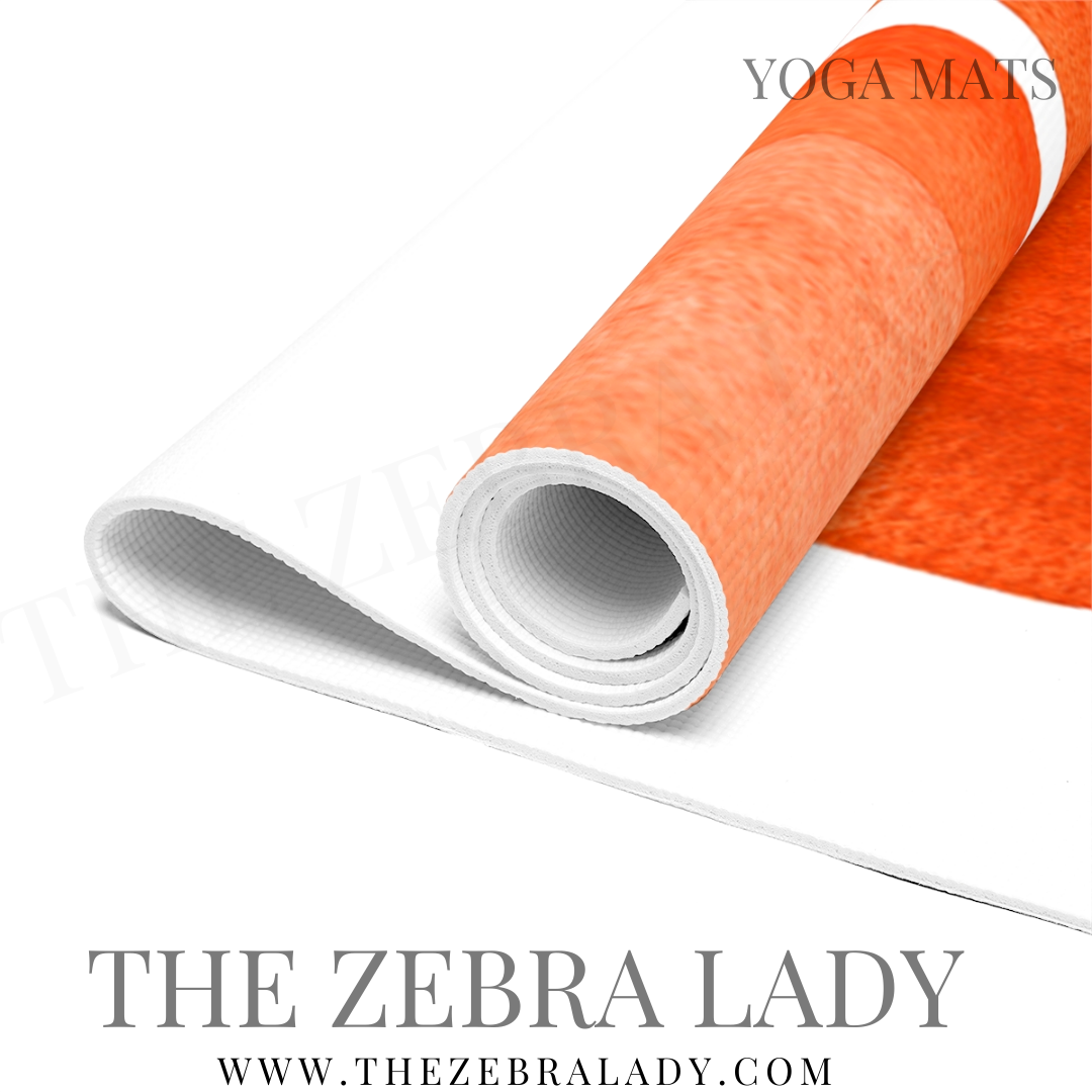 Orange Japanese Zen Yoga Mat