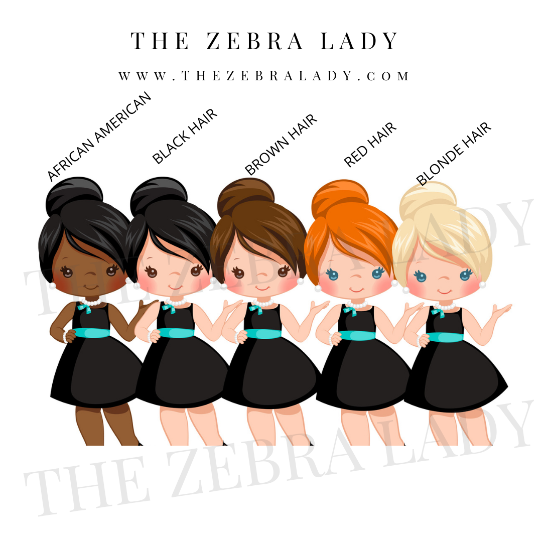 Cute girl hair skin chart , THE ZEBRA LADY.png