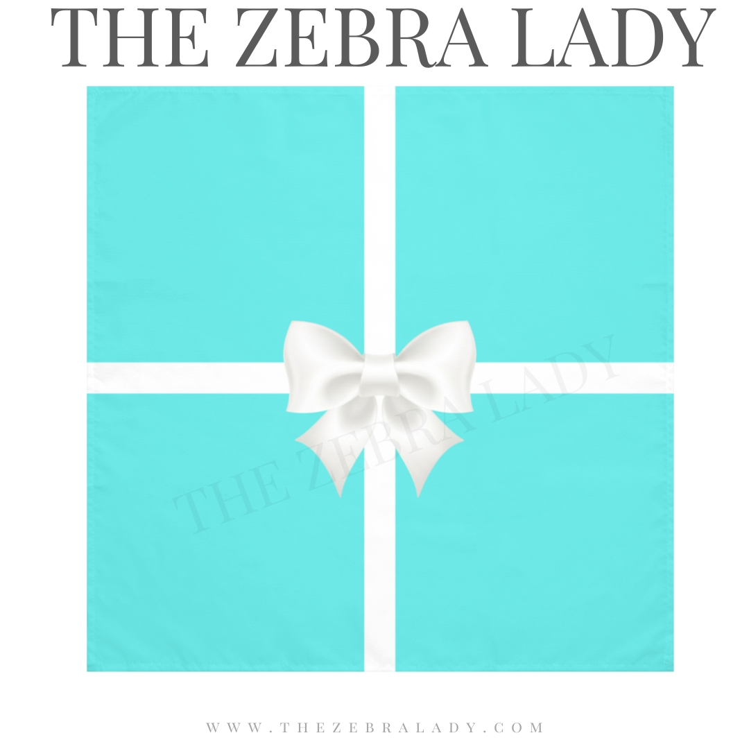 Breakfast at Tiffany's Dinner Napkins 4 pc Set
