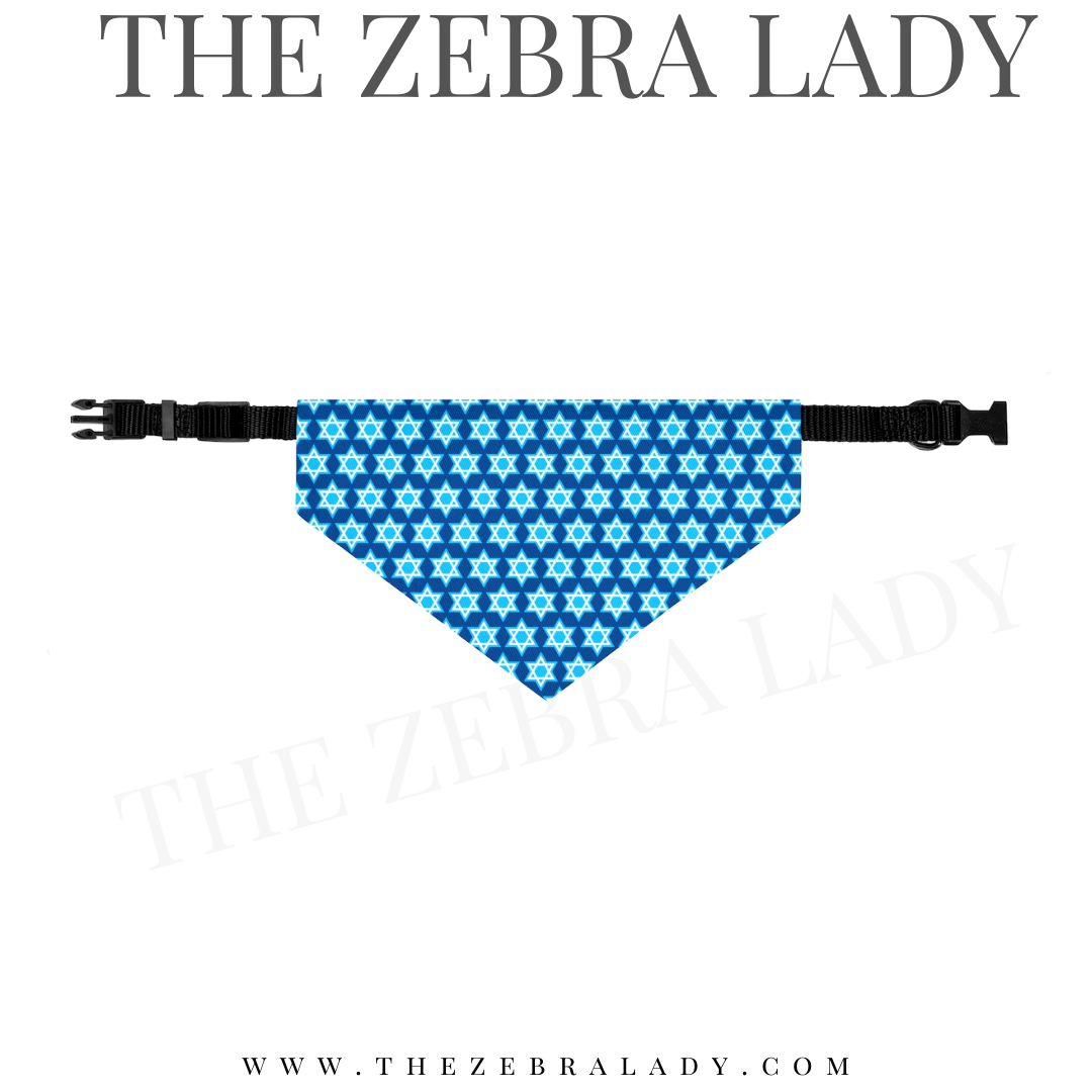 Star of David Jewish Collar Pet Bandana