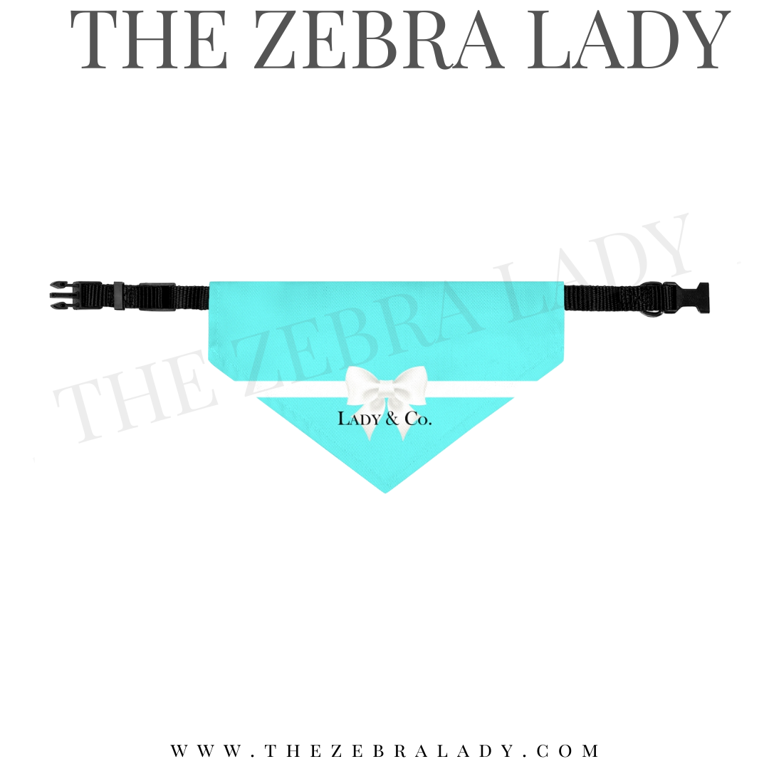Personalized Breakfast at Tiffany's Collar Pet Bandana